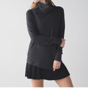 Lululemon Coast Wrap Heathered Mod Black